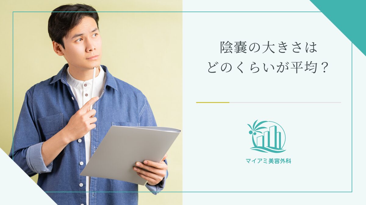 陰嚢の大きさはどのくらいが平均？